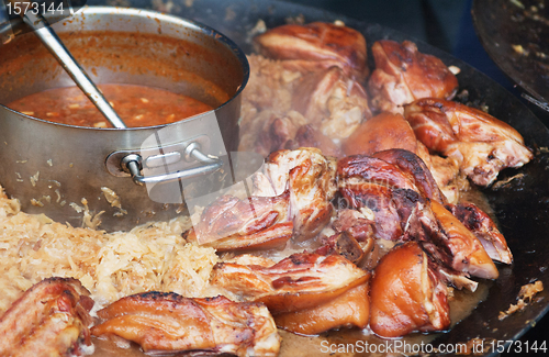 Image of Stewed pork with a sauerkraut