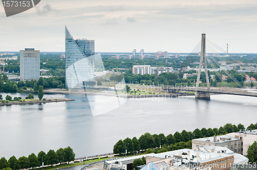 Image of View over Old Town of Riga, Latvia