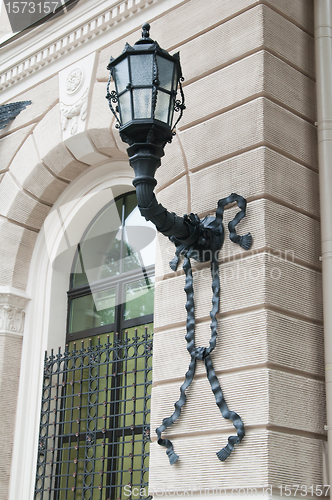 Image of  facade of the old building in Riga 