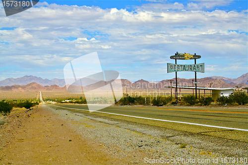 Image of Route 66 Restaurant Sign