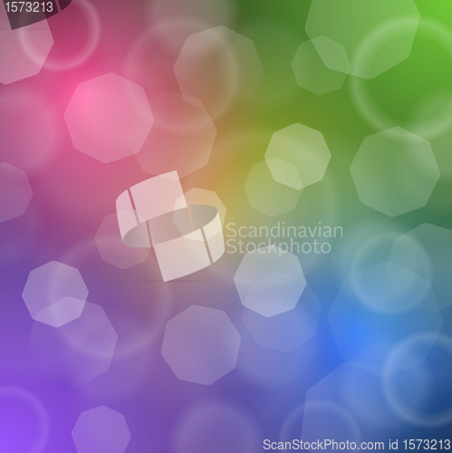 Image of Colorful romantic background and bokeh