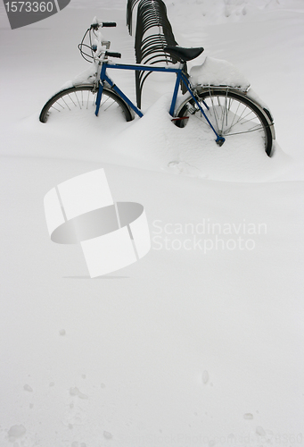 Image of Bicycle in snow