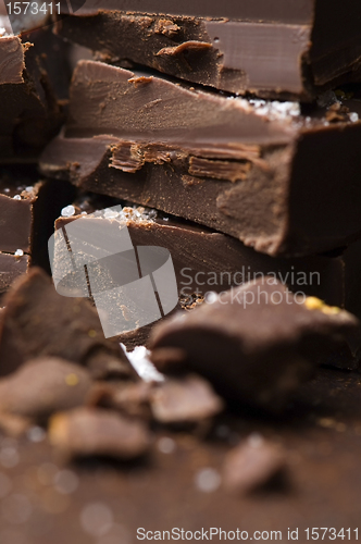 Image of Homemade chocolate with sea salt