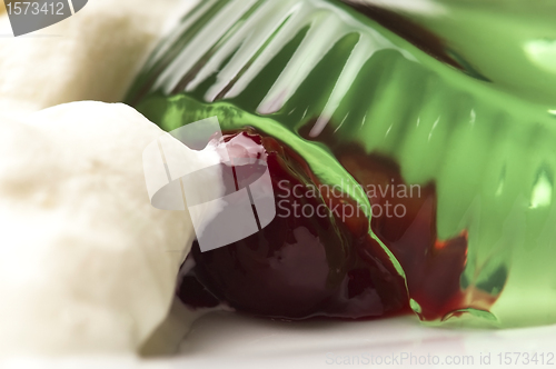 Image of Jelly with jam and sour cream