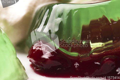 Image of Jelly with jam and sour cream