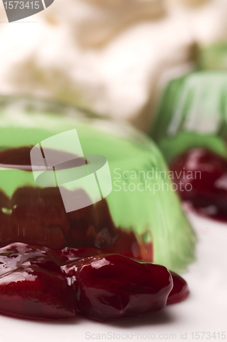 Image of Jelly with jam and sour cream