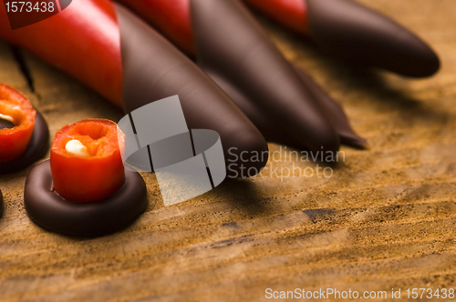 Image of Homemade chocolate with chilli