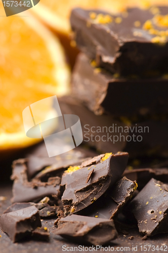 Image of Homemade chocolate with orange