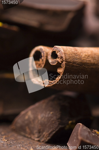 Image of Homemade chocolate with cinnamon