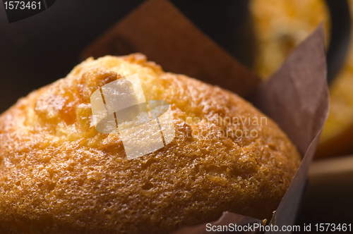 Image of Homemade cinnamon muffins with coffe