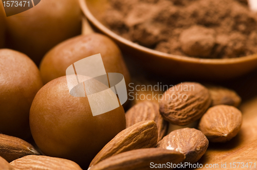 Image of Marzipan potatoes with ingredients