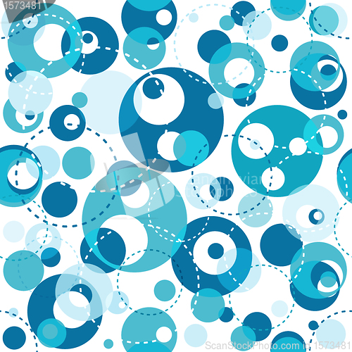 Image of Seamless white-blue translucent pattern