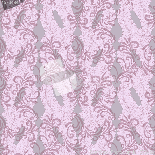 Image of Seamless pink floral pattern