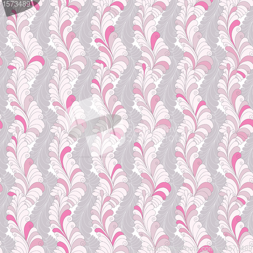 Image of Seamless striped floral pattern