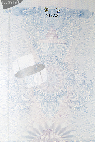 Image of Blank passport page 