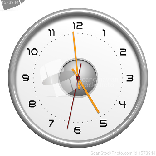 Image of clock isolated