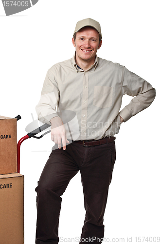 Image of delivery man portrait