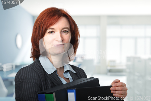 Image of woman in office