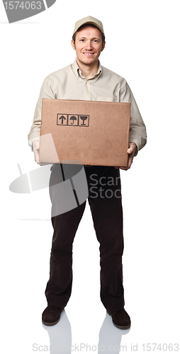 Image of delivery man portrait