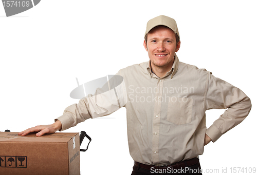 Image of delivery man portrait