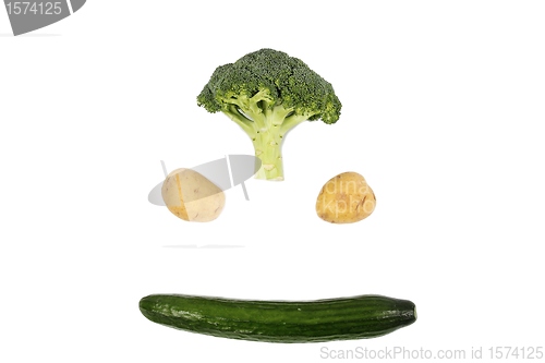 Image of Face with vegetables small