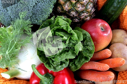 Image of Fruits and Vegetables full frame