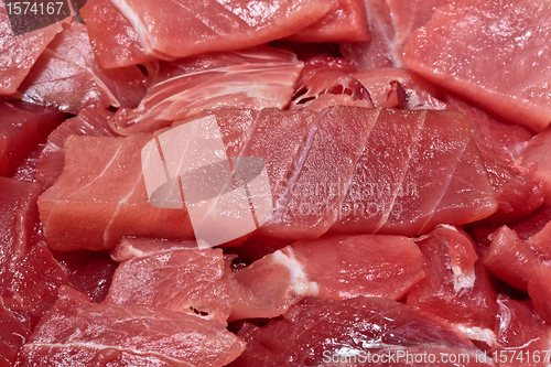 Image of Slices of fresh tuna