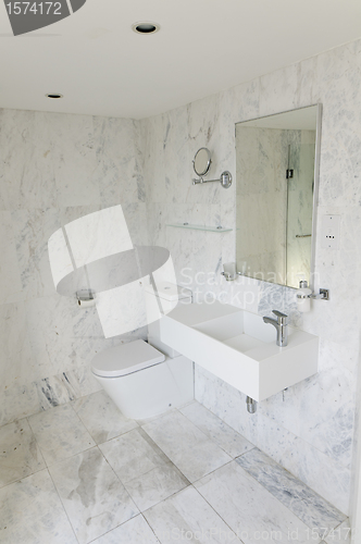 Image of Modern bathroom interior