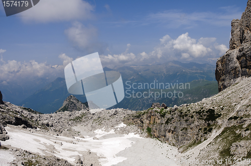 Image of Rocky landscape in the Italian Dolomites