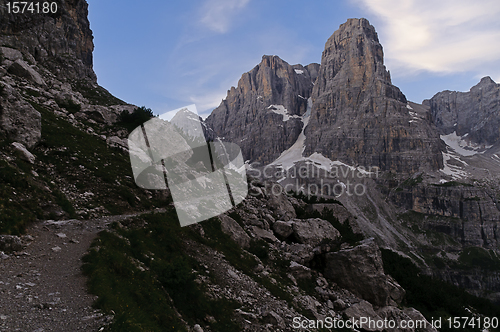 Image of Hiking trail in the Italian Dolomites