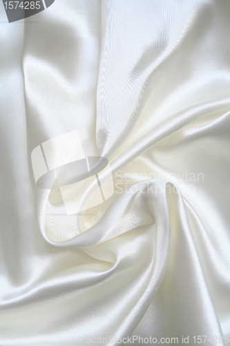 Image of Smooth elegant white silk 