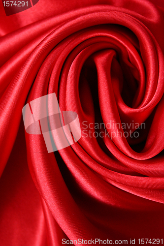 Image of Smooth elegant red silk 