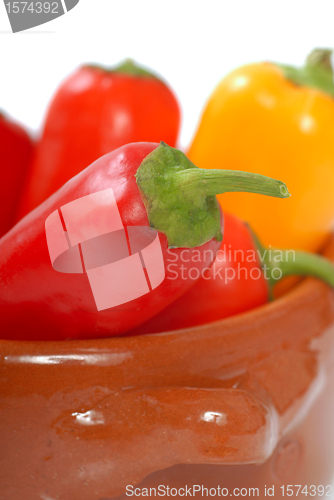 Image of Variety of chili peppers