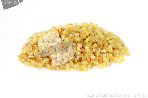 Image of Bulgur on white background