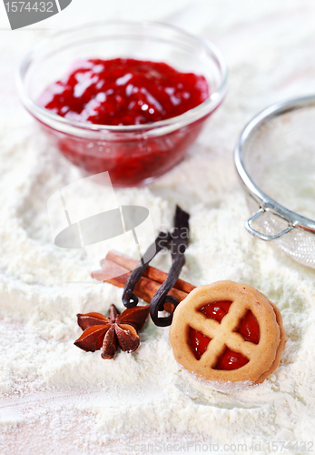 Image of Baking ingredients for cookies