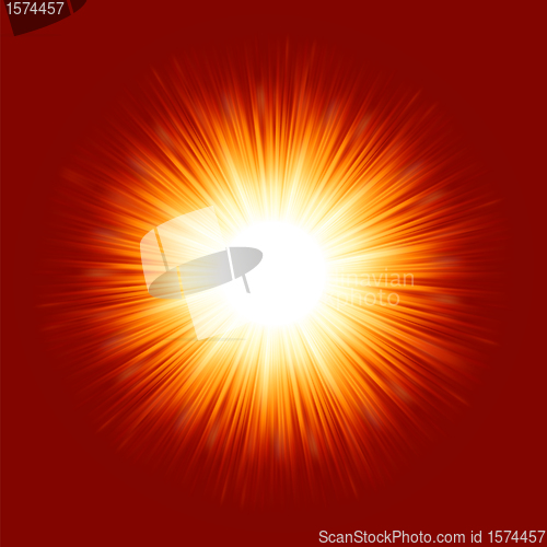 Image of Sunburst rays of sunlight. EPS 8