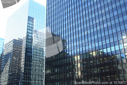 Image of Many Buildings reflected on each other