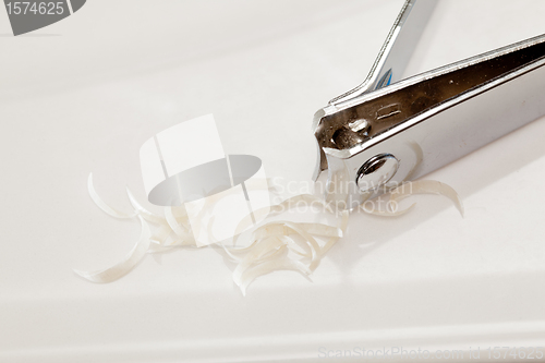 Image of Close up of nail clippers