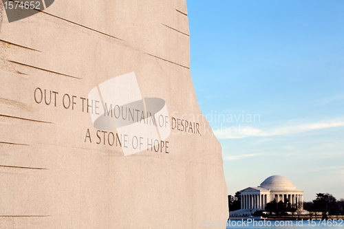 Image of Martin Luther King Monument DC