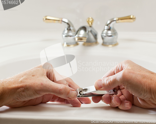 Image of Close up of nail clippers