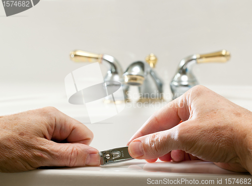 Image of Close up of nail clippers