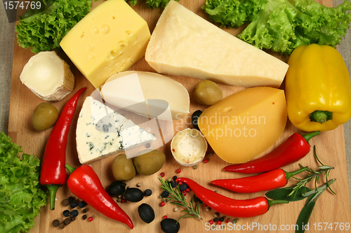 Image of Variety of cheese