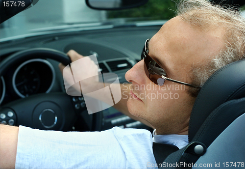 Image of Man in the car