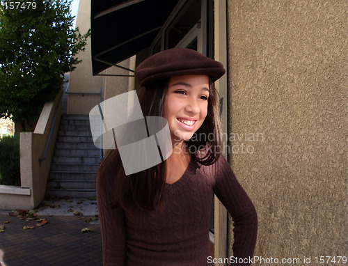 Image of Girl in a city