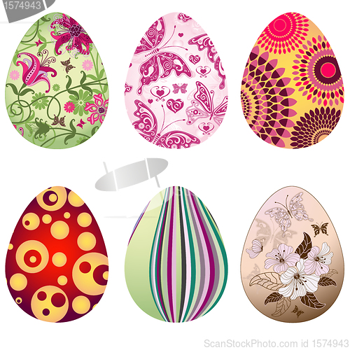 Image of Set Easter`s eggs