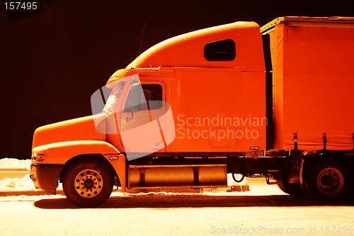 Image of orange truck