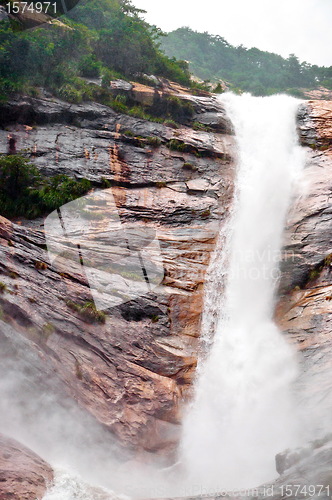 Image of Rocky waterfall in china