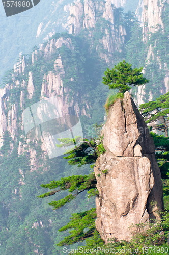 Image of Huangshan mountain peak