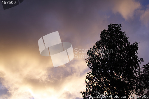 Image of sundown after rain