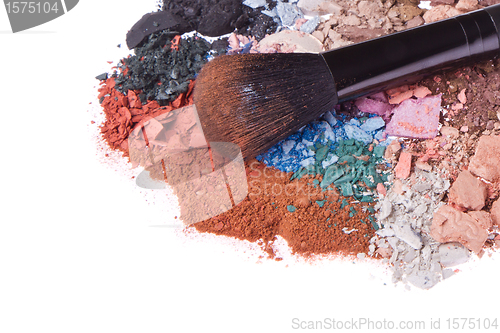 Image of set of multicolor crushed eyeshadows